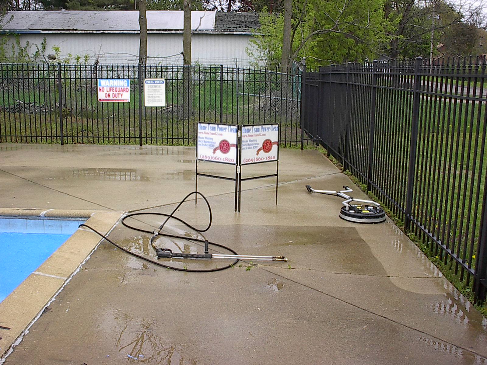 Bring the best first impression to your customers from the moment they step foot on your property. Home Team Power Clean is western Michigan’s trusted concrete cleaning experts. A Business-Ready First Impression For any commercial property – whether it’s a restaurant or a retail store – curb appeal is one of the fundamental aspects of good business. We take this idea seriously and truly start our cleaning process from the curb. Our Team Delivers Cleaning Solutions That Include: Sidewalk cleaning Driveway cleaning Parking lot cleaning Parking garage cleaning Dumpster pad cleaning Building exterior cleaning With your expert pressure washers from Home Team to support your hardscapes, making your property safe and clean for all customers and clients. Our Unique Pressure Washing Service We care about creating the best deliverable for our clients. Our mobile pressure washing system helps us improve your concrete surfaces and expound on curb appeal. With the industry’s most advanced technology, as well as a special formula of cleaning detergents, we’re proud to offer: Complete stain removal Chewing gum removal Grease, oil, and sludge removal A first impression can start from the bottom, but it can bring your property to the top. By creating a professional image for your business, you’re investing in the reputation of your business – and concrete cleaning can help that investment come to life.