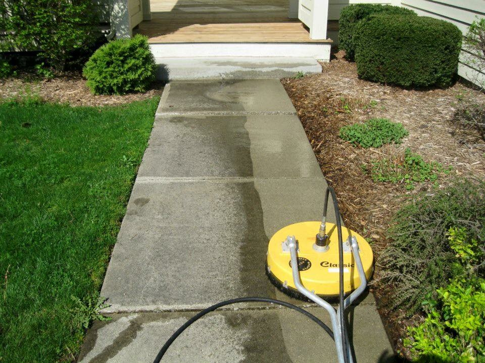When curb appeal is the goal, start from the ground! Home Team Power Clean is Michigan’s supplier of driveway and sidewalk cleaning services that keep your property on point. A Cure For Dirty Concrete Next time you walk around your property, take a look around: What do you see? Many high traffic areas fall victim to wear and tear faster than your average surface. Some of the most common issues include sludge from vehicles, chewing gum, and general stains. The best way to cure dirty surfaces is a professional pressure washing service. This solution will protect the appearance of your driveway or sidewalk – but it will also set it up for a longer lifetime and better quality. Pressure Washing For Curb Appeal Our technicians will arrive at your property with a whole suite of technology designed to restore your surfaces. We use a cutting edge pressure washing system that utilizes softened water, top-quality cleaners, and high volume pressure to restore the surfaces that need it most. We: Remove chewing gum and other buildup Eliminate stains from grease, oil, and other sludge Remove streaks and fading With the work of our technicians, your driveway and sidewalk will project better, safer and bright curb appeal for your entire property. The results pay off: Clients can expect a better first impression. “Keep it Clean Battle Creek!”