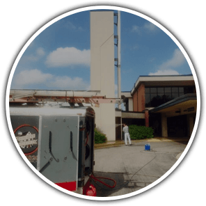 We give your property a first impression that can support your professional reputation. Home Team Power Clean is a trusted source for commercial services that bring every facet of your exterior to the standard that your business deserves. We Combine Quality, Craftsmanship, and Value To Deliver: Building Washing – With top-quality soft washing and pressure washing capabilities, we apply building washing services that are tailored to your exterior material. Mold, algae, black stains, and other issues are eliminated to secure curb appeal. Concrete Cleaning – Chewing gum, stains, and other buildup are all out of the equation with our concrete cleaning service. We’ll restore your hardscapes, including parking lots, sidewalks, driveways, parking garages, and more. Roof Washing – We utilize a special soft washing system as outlined by roofing manufacturers, that completely restores your roofing without ever exposing it to the potential for harm. Our technicians wash away black streaks and extend the lifetime of your property’s uppermost investment. Common Area Rehabilitation – From entryways to courtyards, our technicians restore the areas that need to speak to the professional image of your business. We remove gum, dirt, dirty foot trails, vehicle traffic lanes, and other stains that compromise your reputation. We’re proud to work with business owners in western Michigan to secure their professional reputation and property maintenance needs. With all of the industry’s best cleaners, technology, and soft washing and pressure washing equipment by our side, we provide a better commercial property to make for a safer property and environment for customers